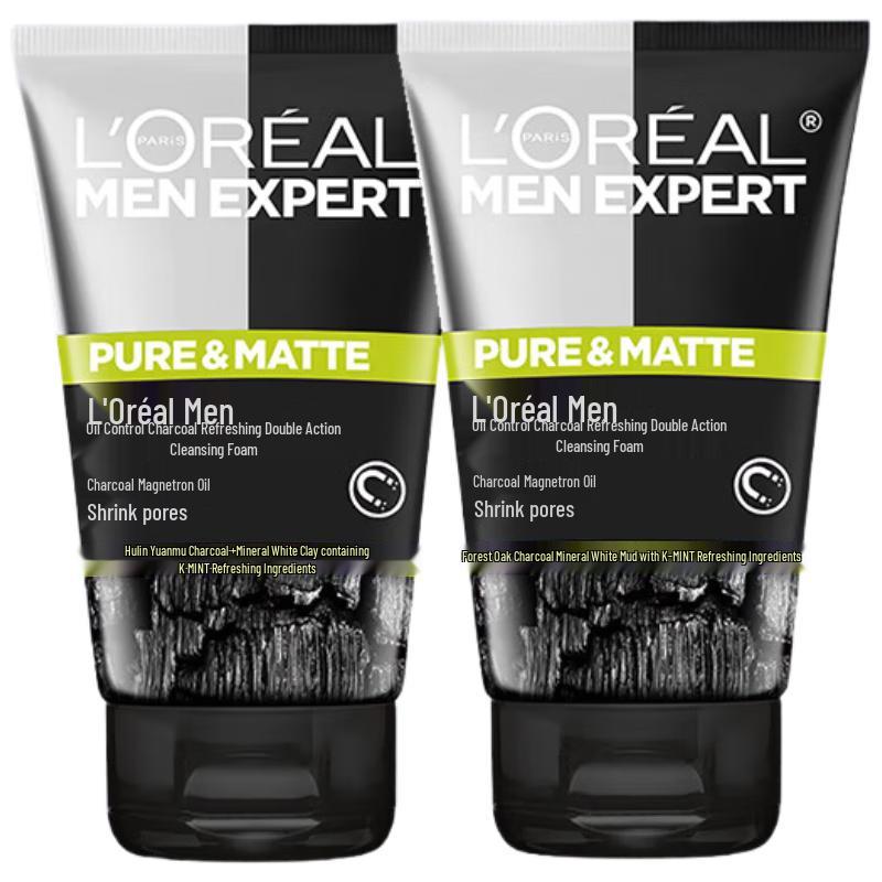 L Oréal Men Expert Угольный очищающий гель для жирной кожи