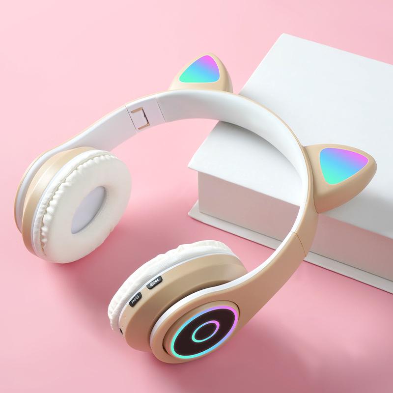 Cat Ear Luminous Wireless Bluetooth Headset B39A