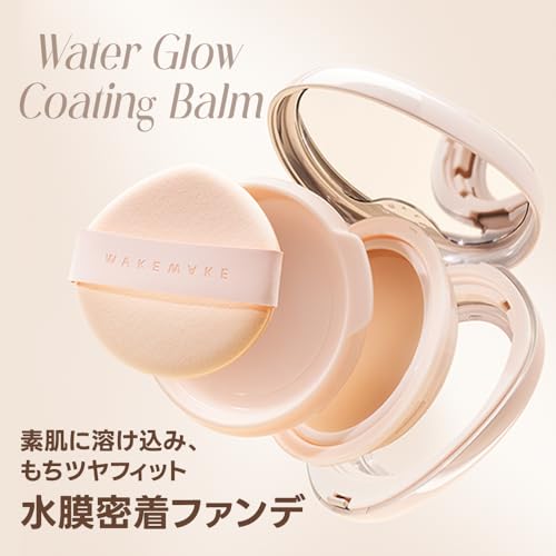 Wakemake Water Glow Coating Balm 01 Rosy Porcelain Cosmetic Award Korean Cosmetics Foundation Dewy Skin Adherence Moisturizing Skin-like Finish Brush