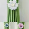 Magnetic Curtain Tiebacks Flower Window Ties Creative Curtain Buckle  For Home Office Decorative