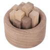 Holz Ätherischer Öl Diffusor Dekorative Holzstapelform Duftdiffusor für Auto Zimmer Büro