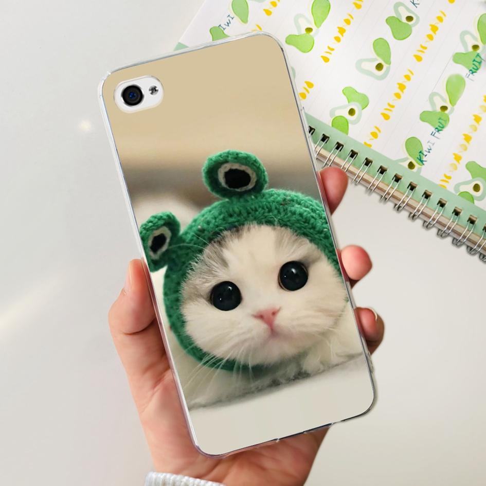 For iPhone 4 Case 3.5" Cute Cartoon Leopard Transparent Silicone Soft Cover For iPhone 4s iPhone4 Funda iPhone4s Shockproof Capa