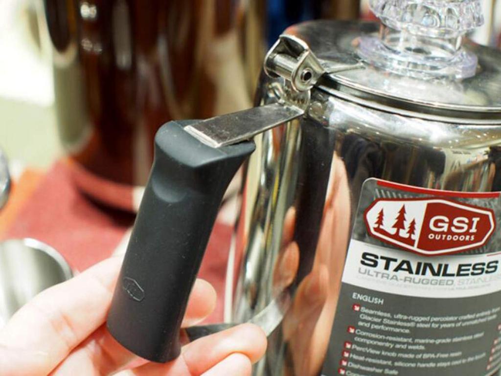 GSI Stainless Steel Percolator, 6 Cup, 11870006000006, 15.5cm Tall