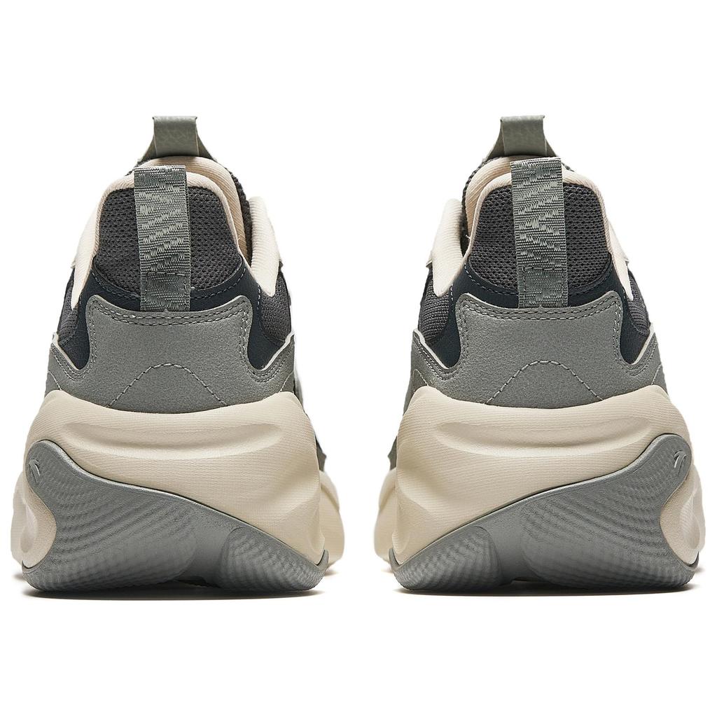 Anta Gravity Sports Comfortable Non-Slip Wear-Resistant Breathable Low-Top Casual Shoes Men Casual Shoes Gray Black 112518811-3