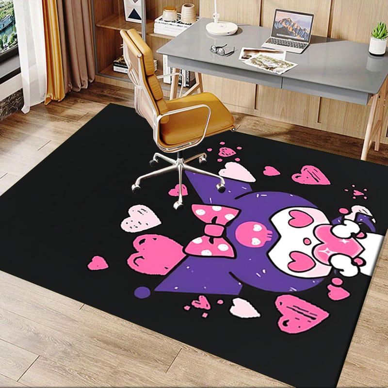 Office Rug Cute, Hearts Anti-Slip Rug, Machine Washable for Living Room, Bedroom, Office, Multiple Sizes, Bedroom Mat, Decorative Mat, Durable Mat, Li