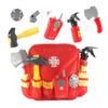 toy children kids Fireman Costume Pretend Play Dress-up Set Suit for 140cm