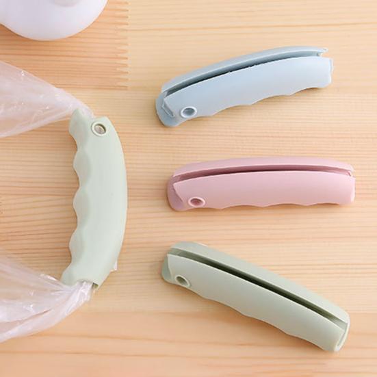 3 st Livsmedelspåse Bärhandtag Ergonomiskt Lättviktigt Mångsidigt Universellt Shopping Sopsäckshållare Silikon