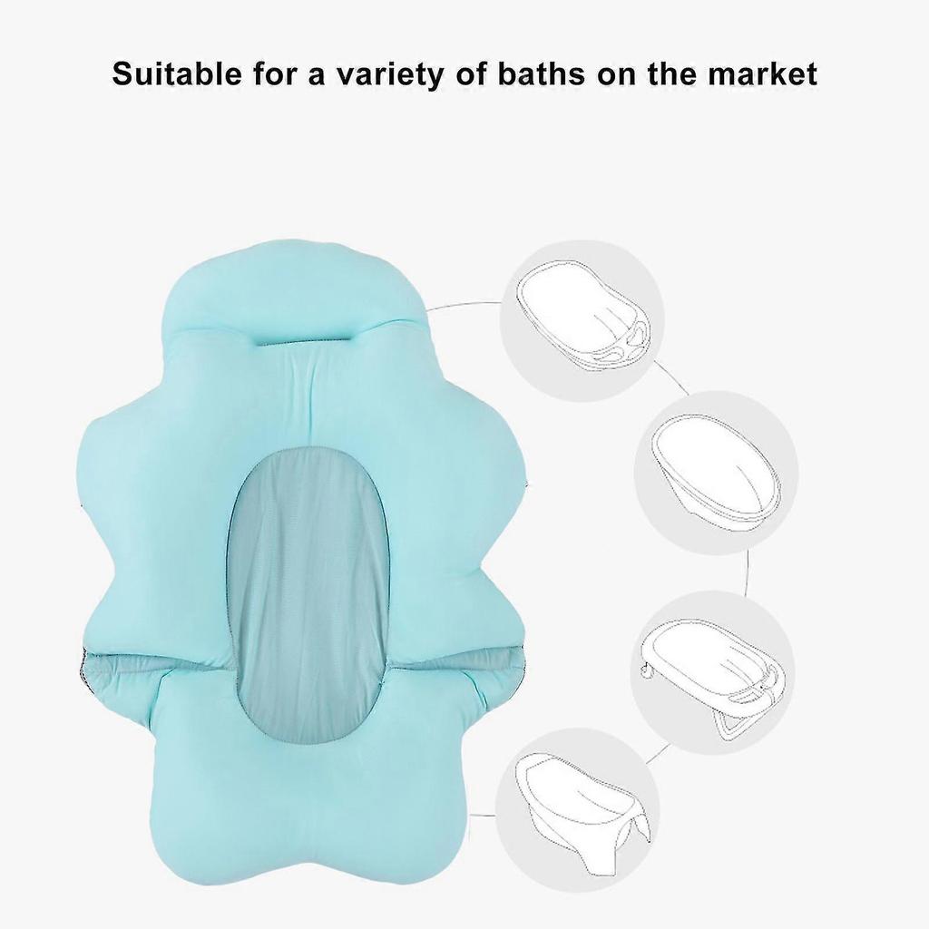 Baby Bath Seat Universal Floating Foldable Soft Comfortable Baby Bathtub Support Mat for Baby Shower