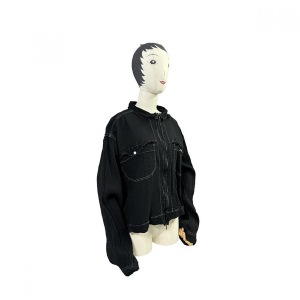 LA VITA JUNKO 100% Bawełniana Plisowana Kurtka Cqfjk003