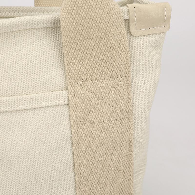 Women Small Bag With Fashion Lady Single Shoulder Portable Thickened Ladies Canvas Mobile Phone Bucket Tote Storage Bags