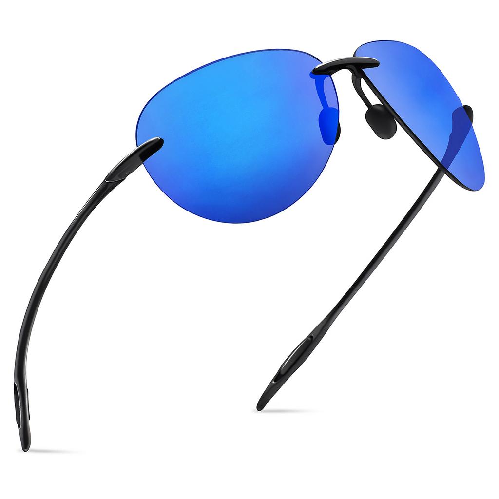 

Maxjuli Men Sunglasses Classic Uv400 Fashion Driving Sports Unbreakable Rimless Oval Male Women S Frame Sun Eyewear 8008