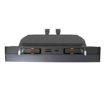 Multifunctional USB Hub for Car, Easy Installation Center Console Charging Solution Docking Station with Telescopic Rope