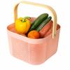 Handle Fruit and Vegetable Drainage Basket Large Capacity Towel Storage Basket  Kitchen