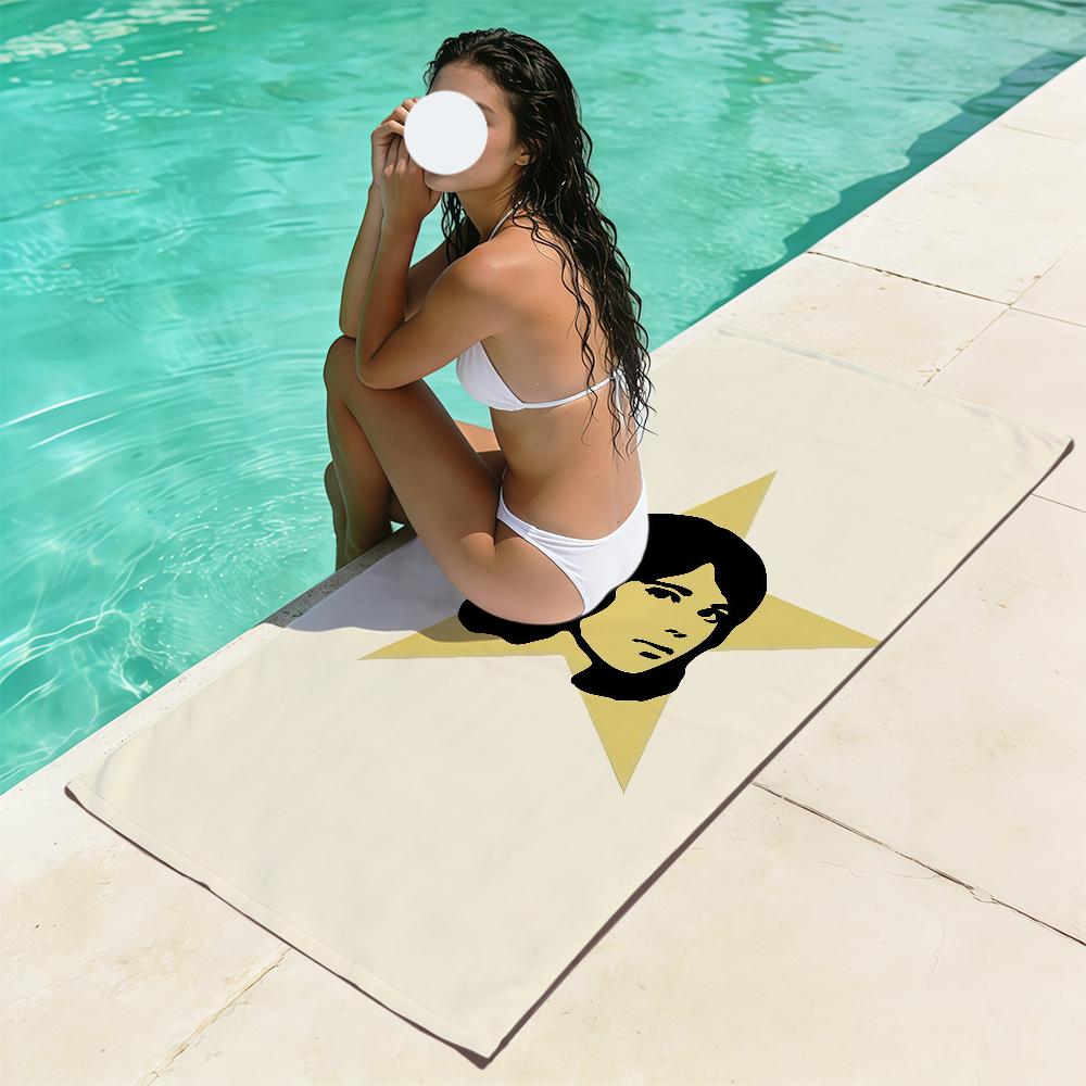 band cool art t-tv girl color Towel soft Beach Towels Trip swim Pool bathing Towel Gym Spa home Decor Gift Holiday