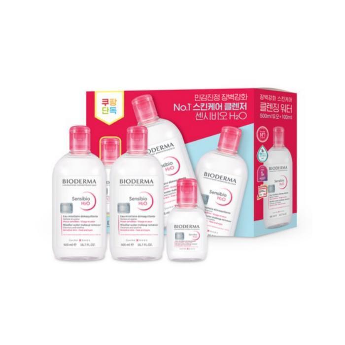 Bioderma Sensibio Очищающая H2O 500 мл x 2 шт. + 100 мл 1 набор