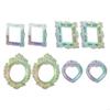  8PCS Artistic Baroquely Styles Decorative Photo Frame Figure for Photography Backdrop Decors Jewelry Making Accessories