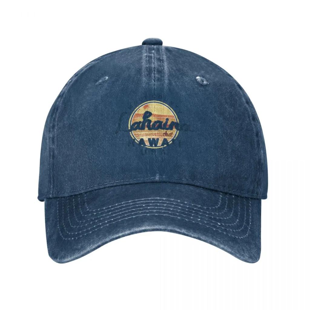 Hawaii Lahaina Maui Surfing Vintage Baseball Cap Bobble Hat Ball Cap Luxury Brand Wild Ball Hat Unisexs Caps Womens
