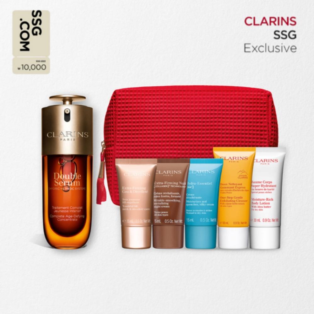 Clarins Set +deluxe 5 Pcs + 75ml Double Serum G9 Double Serum 75ml Event/Request a gift wrap
