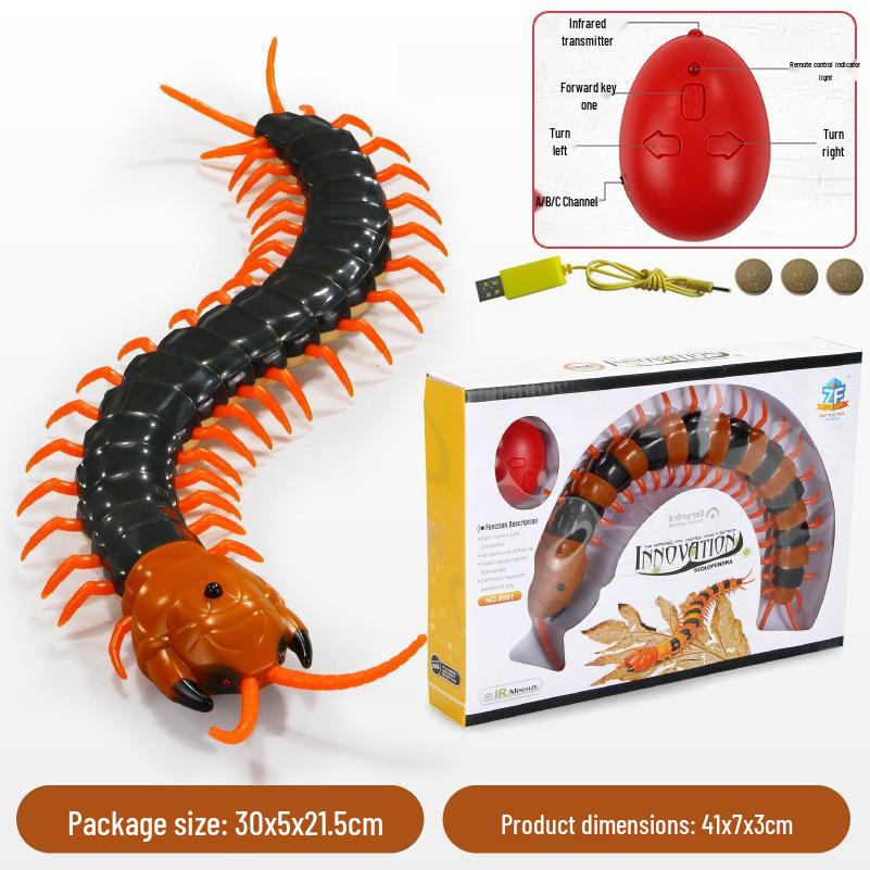 Bionic Remote-Controlled Animal Toy: Cockroach, Centipede, Frog, Crab, Prank Spider, Boa Constrictor, Mouse.