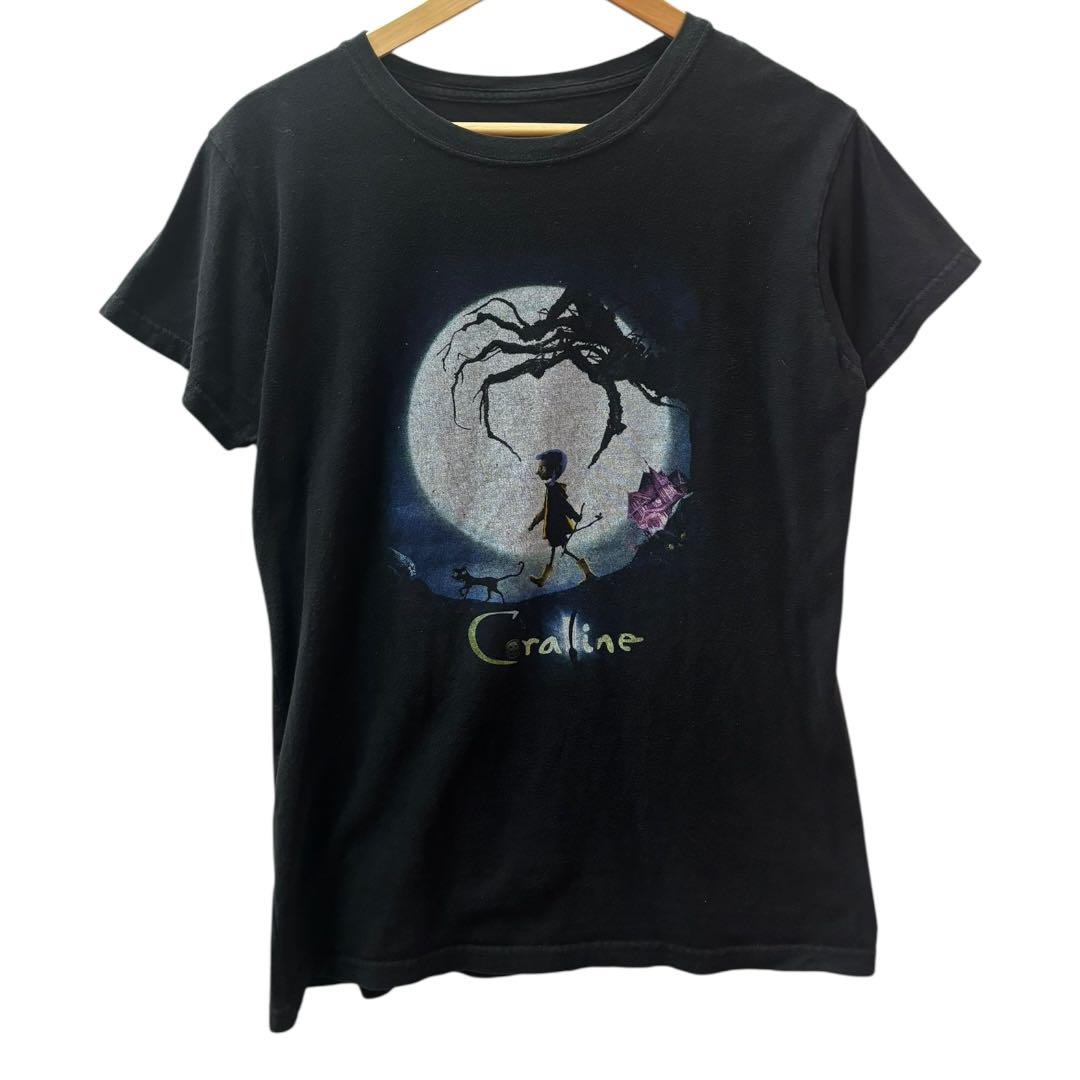 

[USED] Coraline movie T-shirt, black, vintage