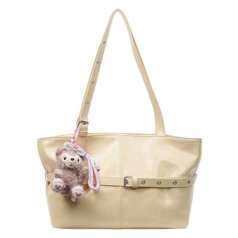 Spring and summer hot sale Korean college style simple oil wax pitot bag commuting versatile high quality versatile shoulder women's bag