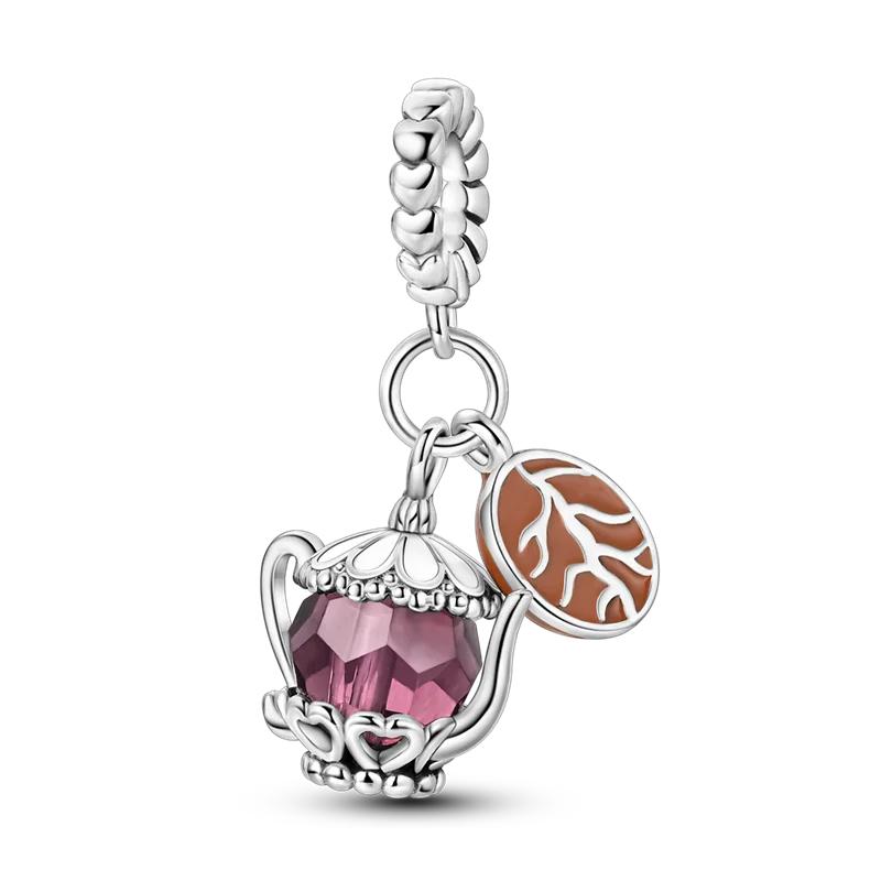 Copper Craft Can Be Opened Notebook Computer Beads Coffee Cup Pendants Beads Fit Bracelet Jewellery Handmade Making Women