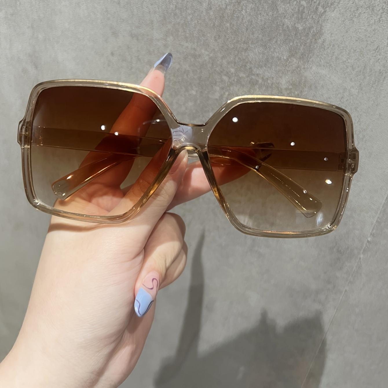 

Модные очки Ретро Трендовый Минималистичный Элегантный Легкий Роскошный Квадратная Рамка Металлические Петли Подходят для Ежедневных Выходов Универсальный Аксессуар