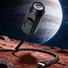 USB Starry Sky Projector Night Light Moon Earth Ceiling Lamp Remote Control 360 Degree Rotating Ambiance Light for Home Bedroom