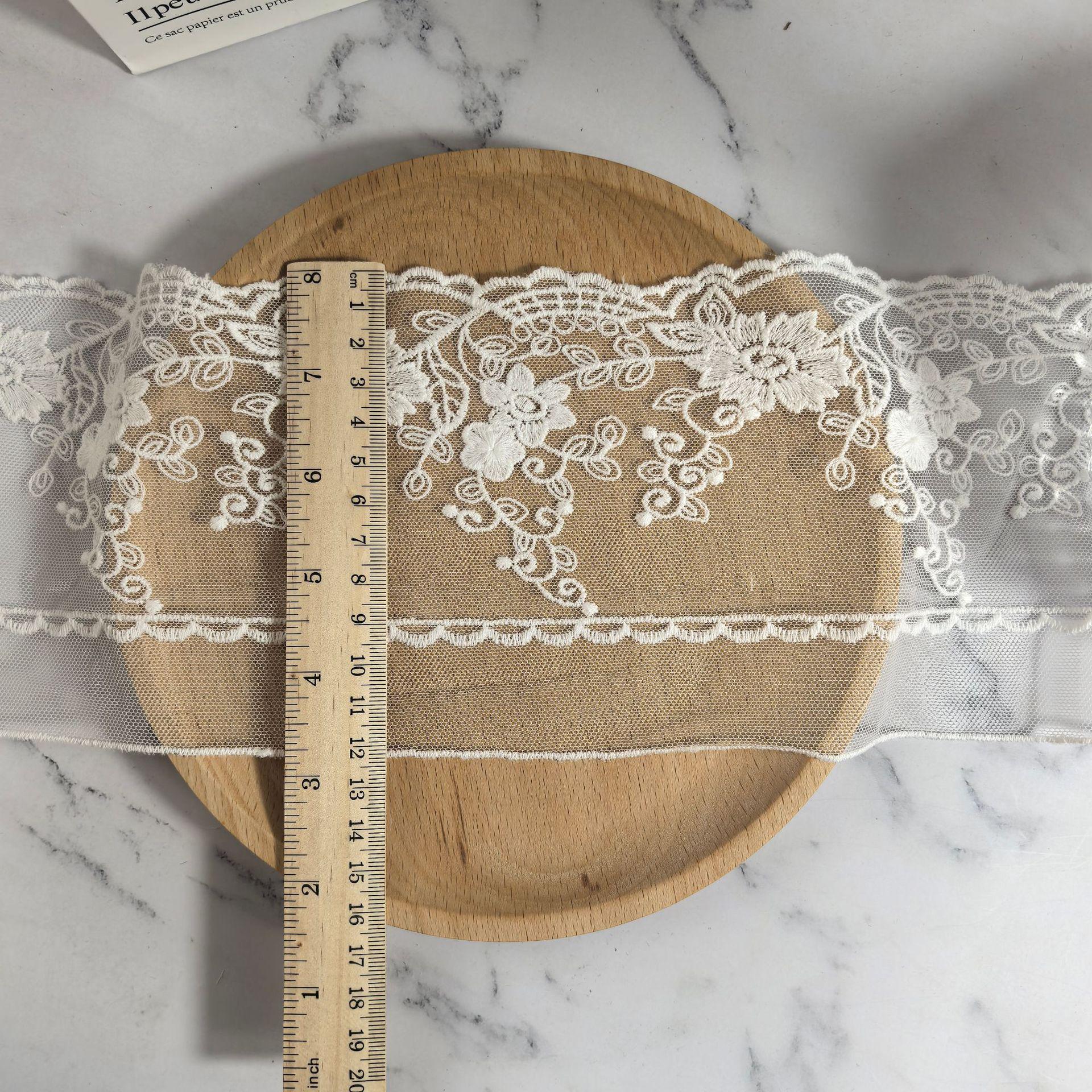 

Двойной волнистый край Цветочные Лолита Свадебные кружевные аксессуары