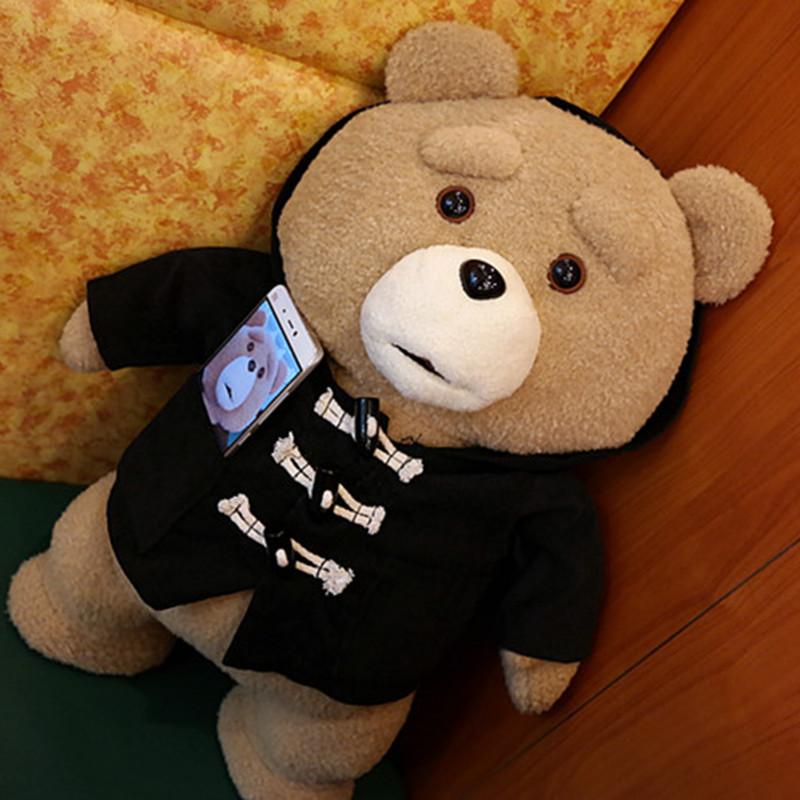 8 Styles Movie Teddy Bear Ted 2 Plush Toys In Apron Soft Stuffed Animals Plush 45cm A Birthday Present for a Good Friend