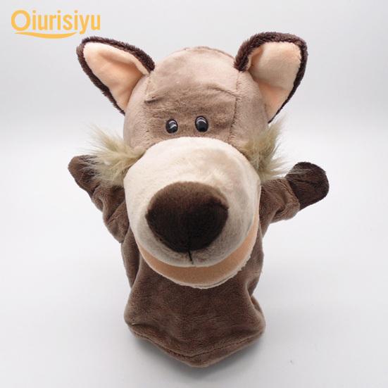 Lovely Duck Puppy Parent-child Interaction Role-Play Toy Plush Puppet Pretend Telling Story Doll Toy Boys Girls Gift