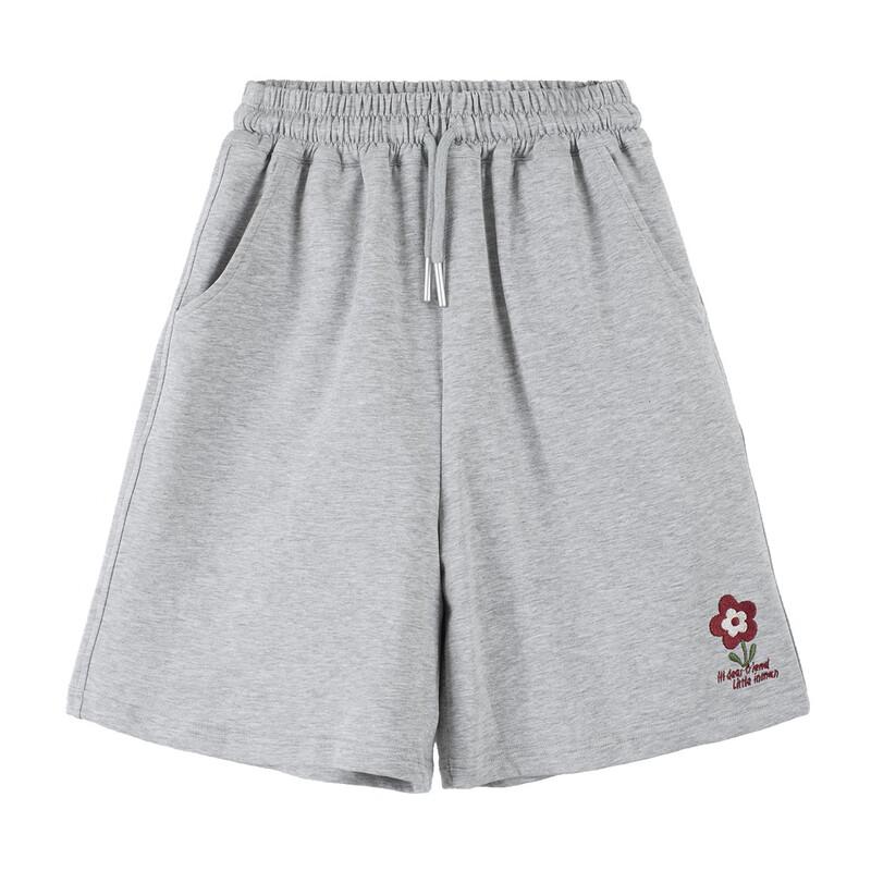Girls' Embroidered Floral Casual Shorts