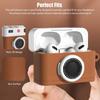 Retro Camera‑Shape Silicone Earbud Protective Case With Metal Keychain Washable Anti‑Dust Cover For AirPods Pro 2