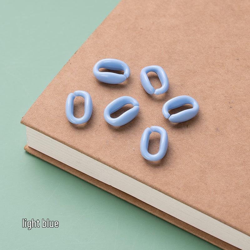 Macaron Color Acrylic DIY Buckle Chain Assembled Candy-Colored Plastic Accessories
