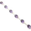 Iolite Gemstone 925 Sterling Silver Jewelry Handmade Bracelet 8.5" Gift For Wife RB-3-8