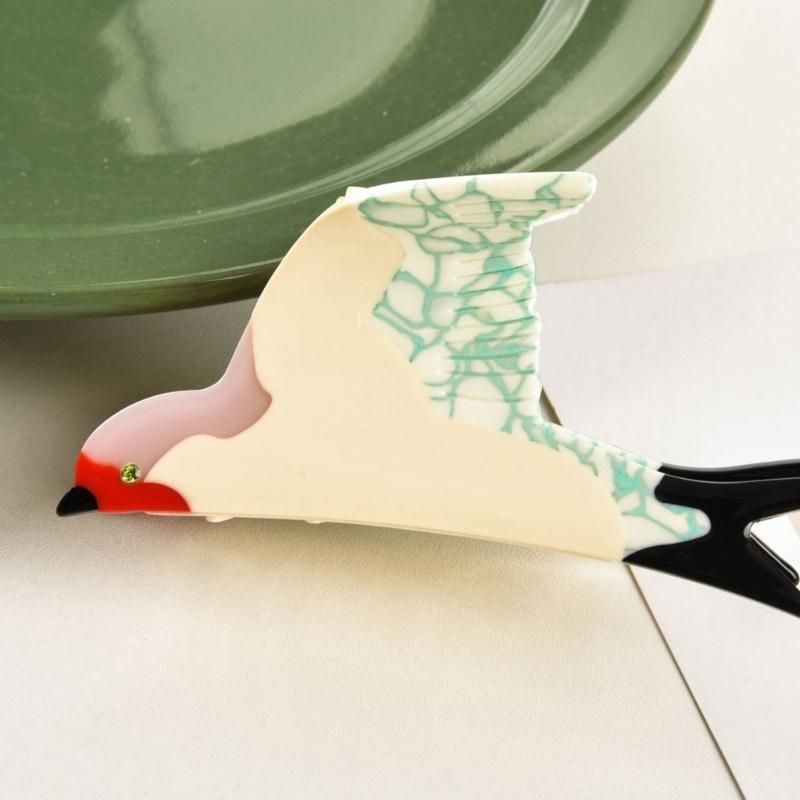 Colorful Hair Claw Clips Non-Slip Hair Jaw Clamps Cute Hair Catch Swallow Barrettes Strong Hold Hairpin for Girls