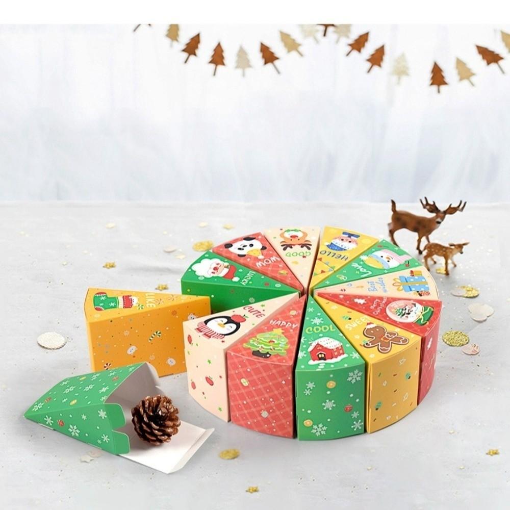 12pcs Christmas Present Box Handmade Xmas Wreath Boxes New Advent Calendar  Holiday Decor