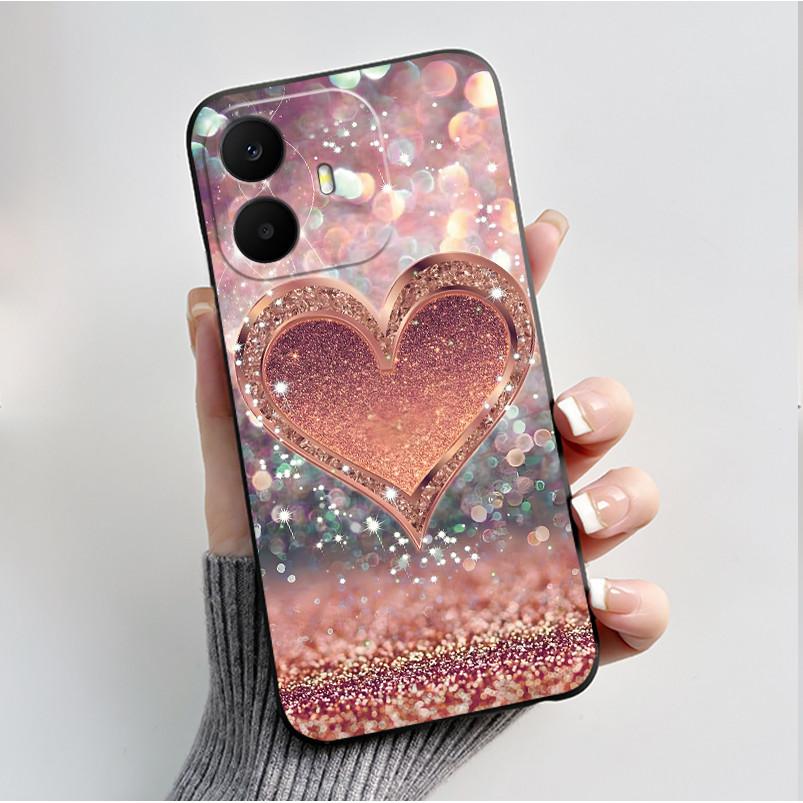 For TCL K70 4G 5G Case Luxury Fashion Butterfly Flower Black Soft Silicone Bumper Cover for TCL K70 Power T522A T522E Phone Case