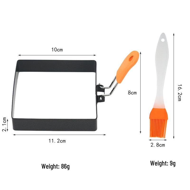 Stainless Steel Non-stick Square Egg and Patty Mold