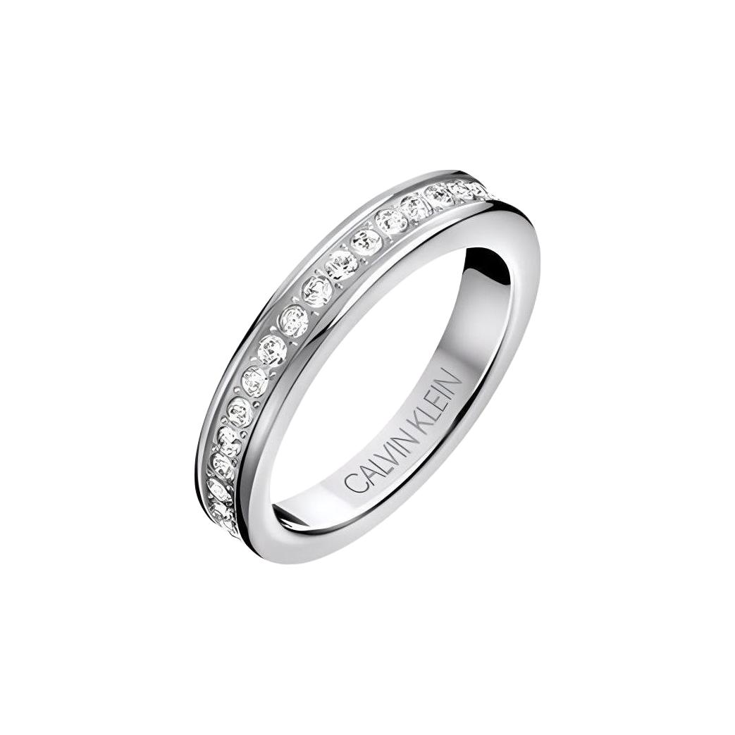 Calvin Klein Starry Sky Series Starry Sky Inlaid Imitation Crystal 316 Stainless Steel Ring Unisex rings Silver KJ06MR0401 5