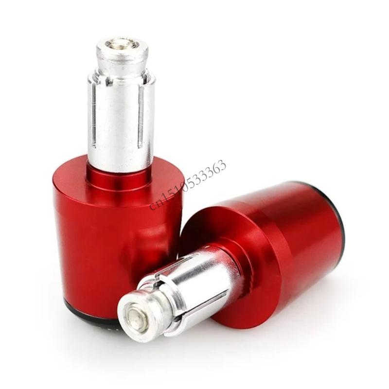 090E 1 пара торцевых заглушек на руль мотоцикла, универсальные алюминиевые заглушки на руль