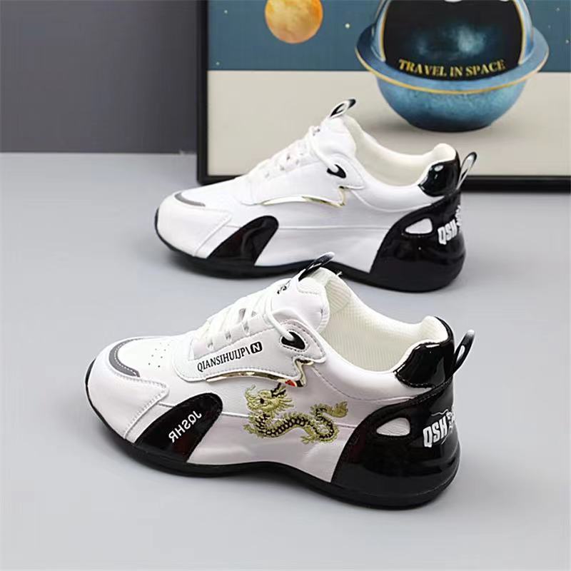 Men and Women of the Same Style, Couple Shoes, Little White Shoes, Dad Trendy Shoes, Spring Breathable Student Running Shoes, Versatile Soft-soled Spo