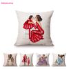 Baby Mother Parenting Art Cozy Family Hand Drawing Sketch Home Decoration Cotton Linen Sofa Throw Pillow Case Car Cushion Cover