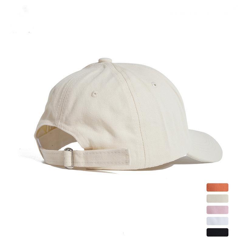 Hat Female Couple Bear Embroidered Alphabet Baseball Cap Beige Cap Female Autumn Casual Shade Sun Protection