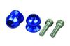 POSH FAITH Motorcycle Supplies Machining Net Anchor 8mm Blue 004012-01