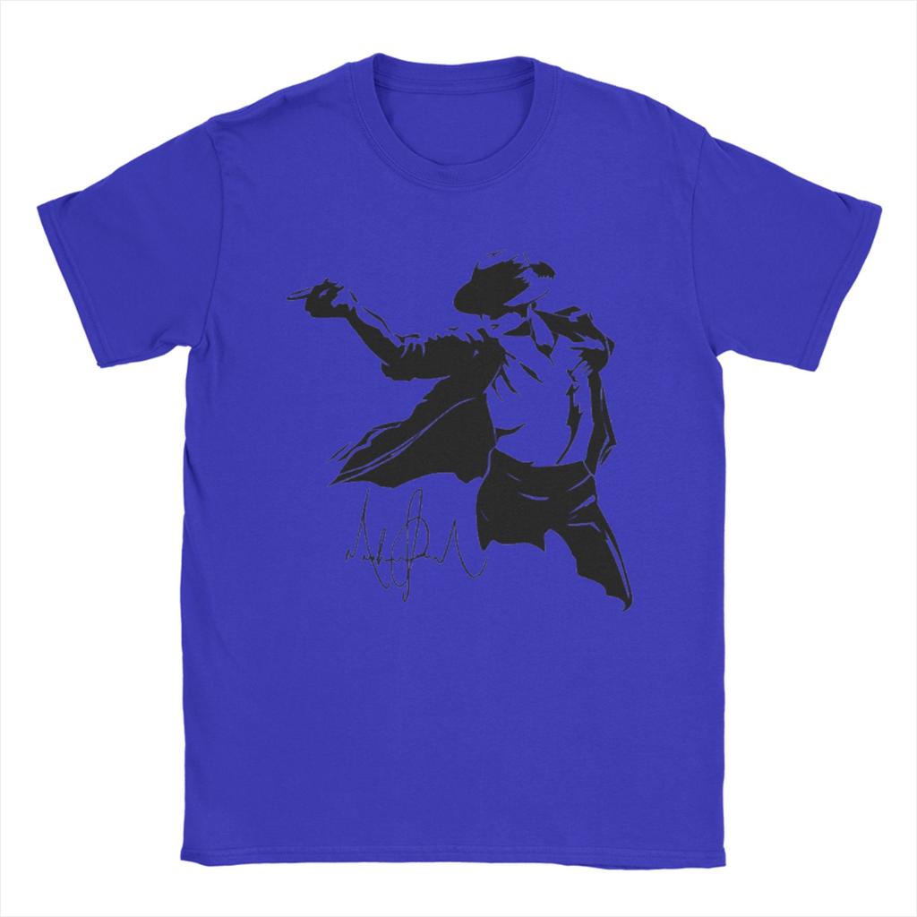 Fun Retro Michael Jackson TShirts for Unisex Round Collar Pure Cotton T Shirts Short Sleeve Tees Plus Size Tops