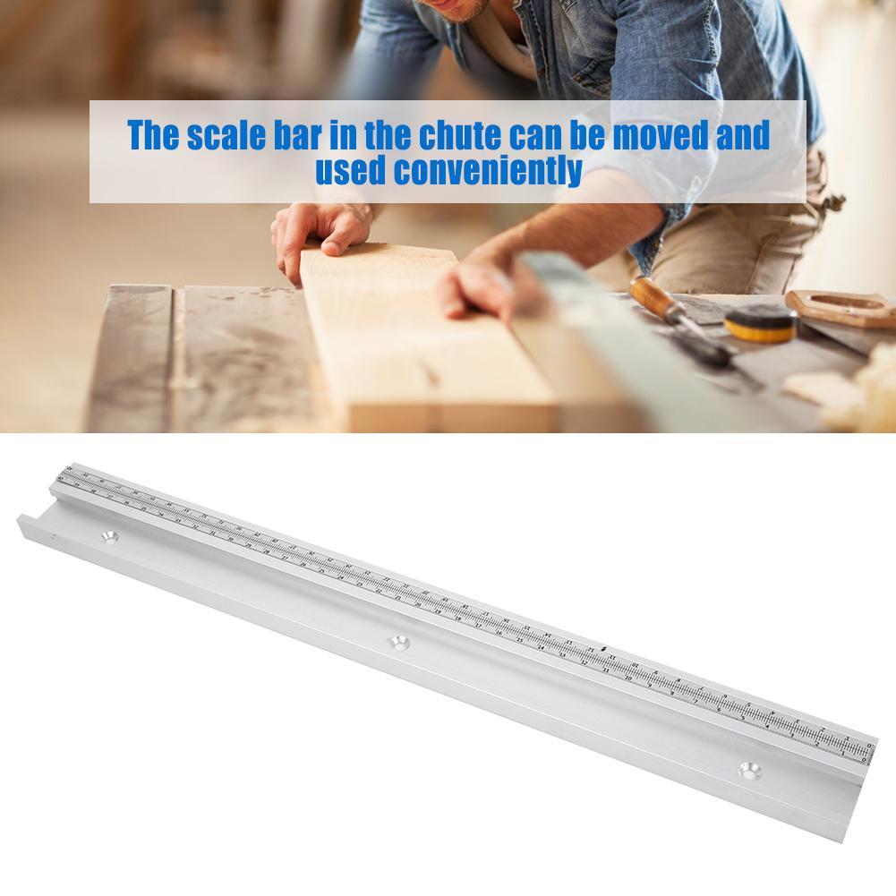 1Pcs Aluminum Alloy T Tracks With Scale Miter Woodworking Slider Woodworking Tools 400mm