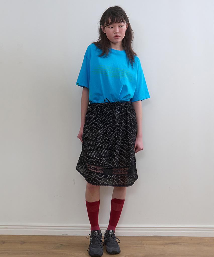 Nokeontencheu 326. Garden Midi Skirt _ Black