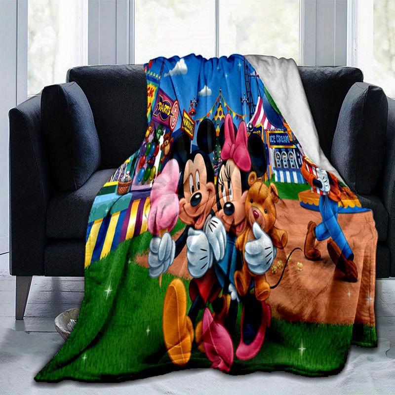 Mickey and Minnie Cartoon Blanket: Adorable, Warm, and Perfect for Home Decoration - Living Room, Travel, and All Seasons