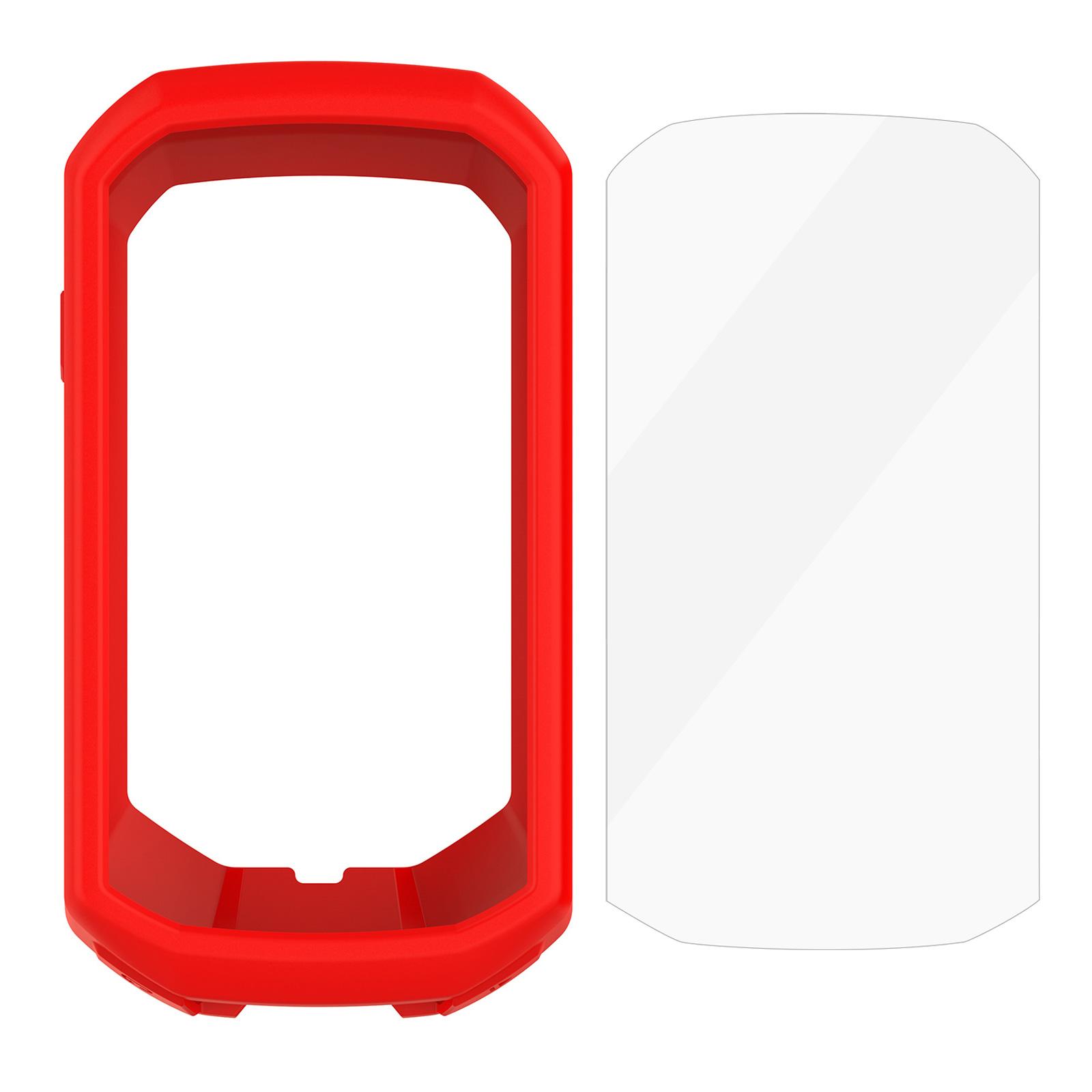 

М який захисний чохол із протектором екрану для Garmin Edge 1050 Code Watch, навігації, велосипедного комп ютера, протиударна кришка червоний